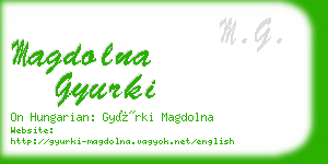 magdolna gyurki business card